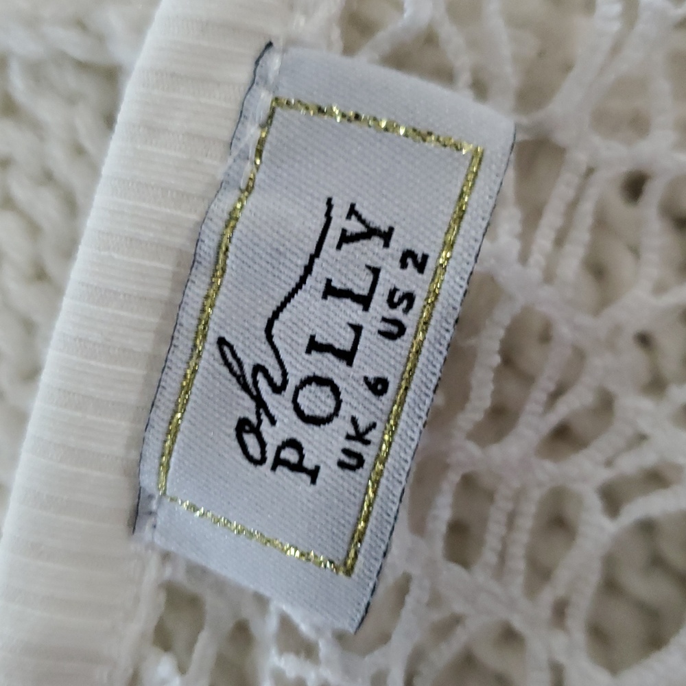 Oh Poly net long sleeve cropped top for women non stretch